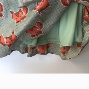 SM WARBROBE Size XL Fox Graphic Dress w/ Zipper in Back + Tie at Waist; Preloved